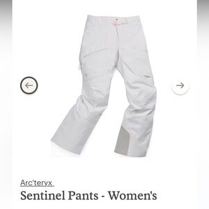 Arc’ Teryx Sentinel Ski Pants size 12